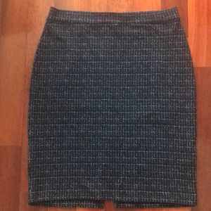 Women’s Anthropologie Maeve Blue Skirt Plaid Pattern Large